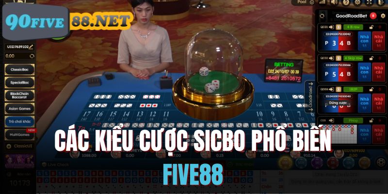 Sicbo FIVE88 mang đến nhiều cửa cược đa dạng cho người chơi